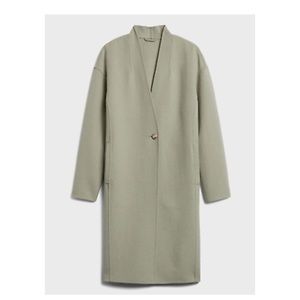 Banana Republic Double Faced Cocoon Coat SAGE GREEN